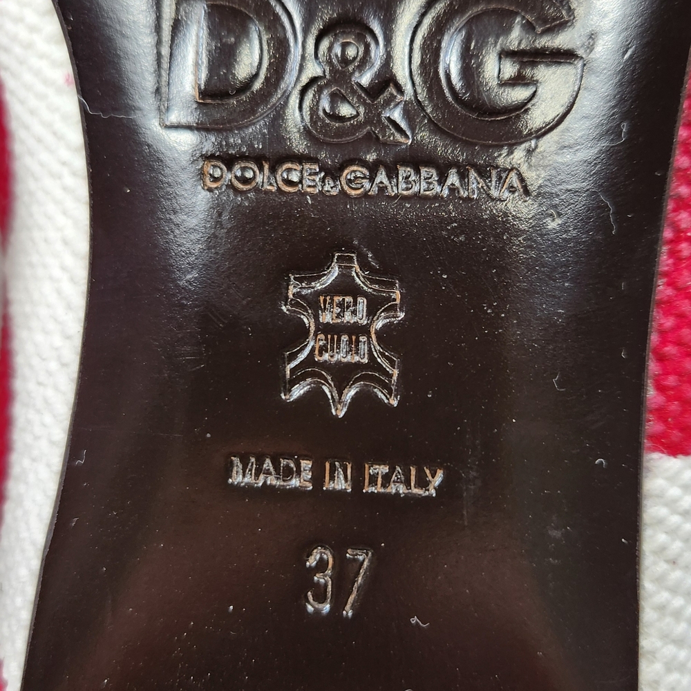 D&G Red and White Women's Shoes - Picture 5 of 14